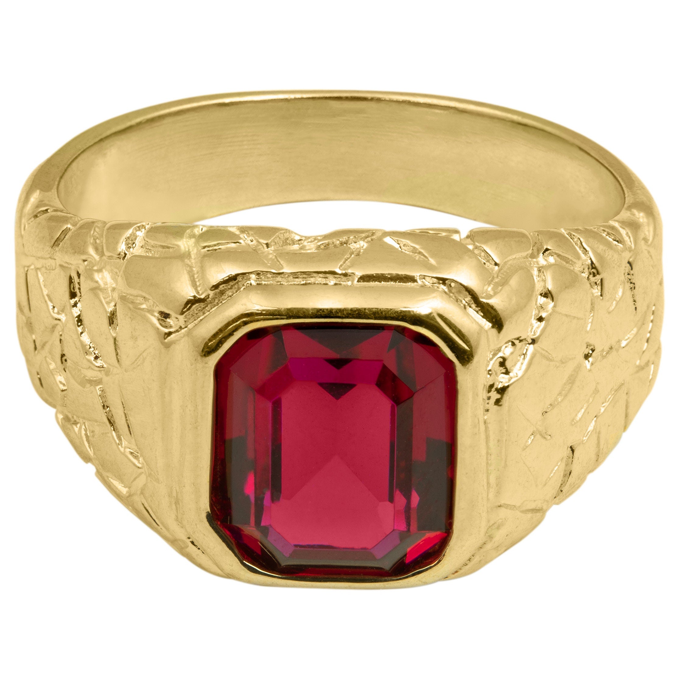 SOLID 925 STERLING SILVER MENS JEWELRY SUBLIME RED RUBY MEN'S RING –  Stamboul Jewelry