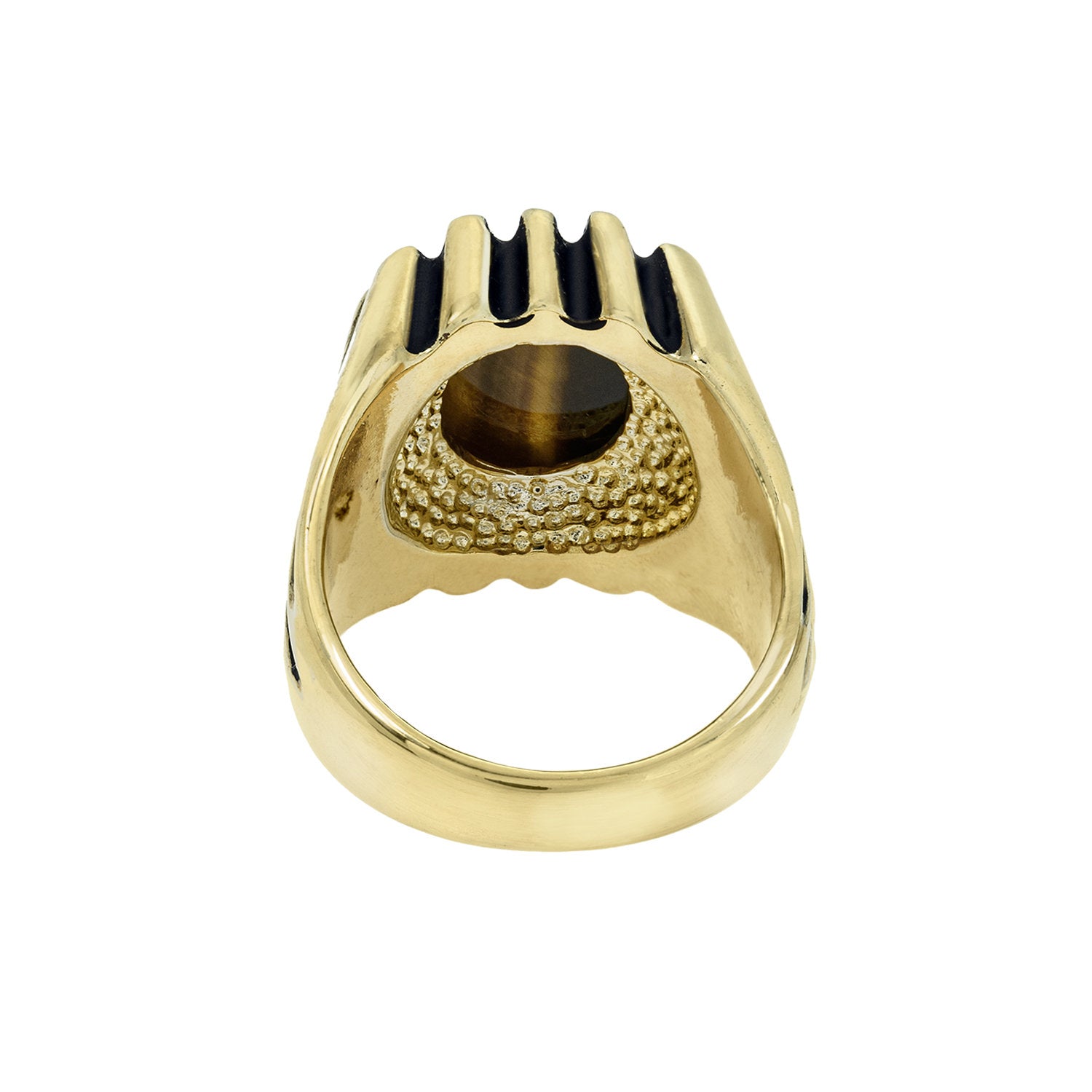 vintage-men's-ring-genuine-cabochon-tiger-eye-gold-plated