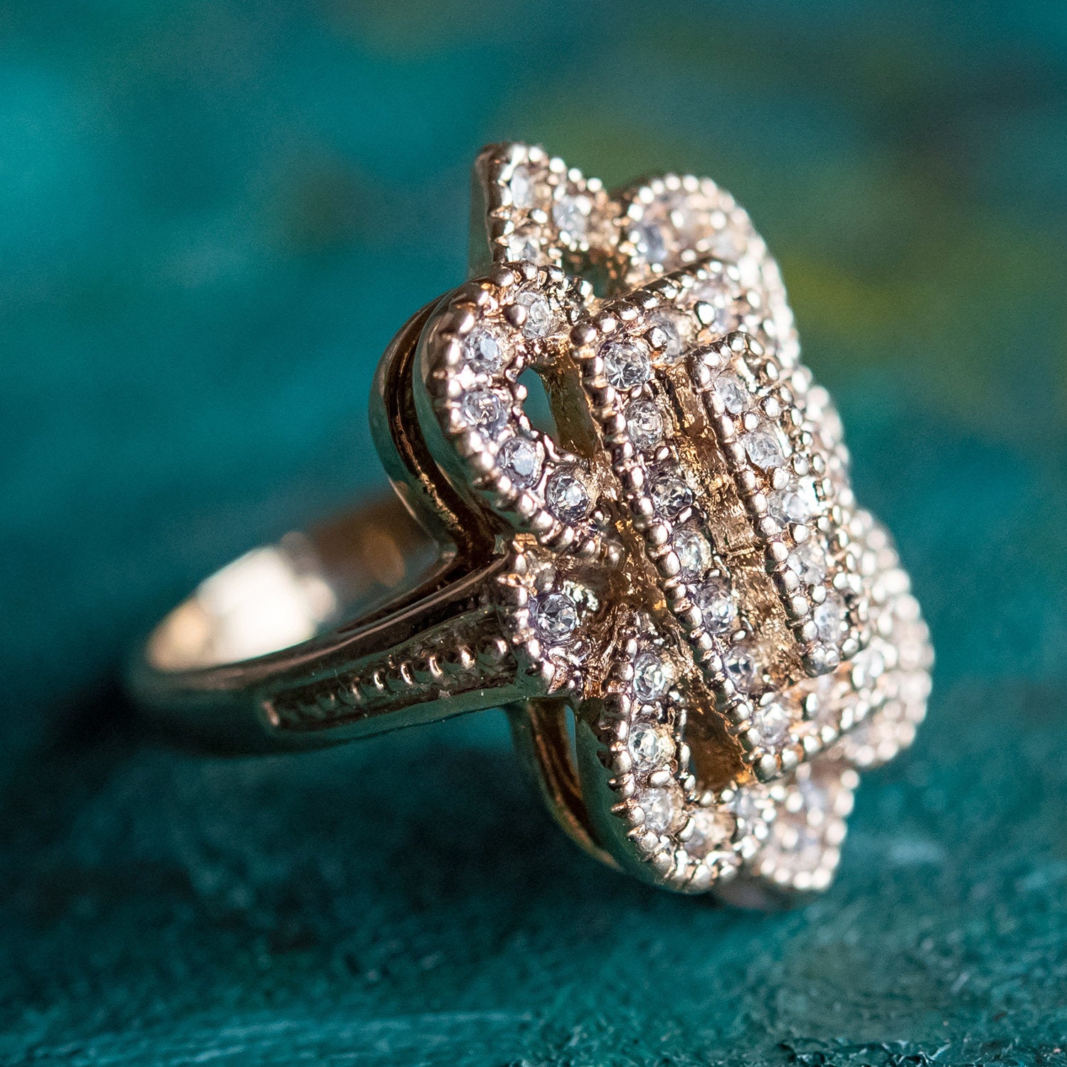 Marcasite diamond rings Clearance