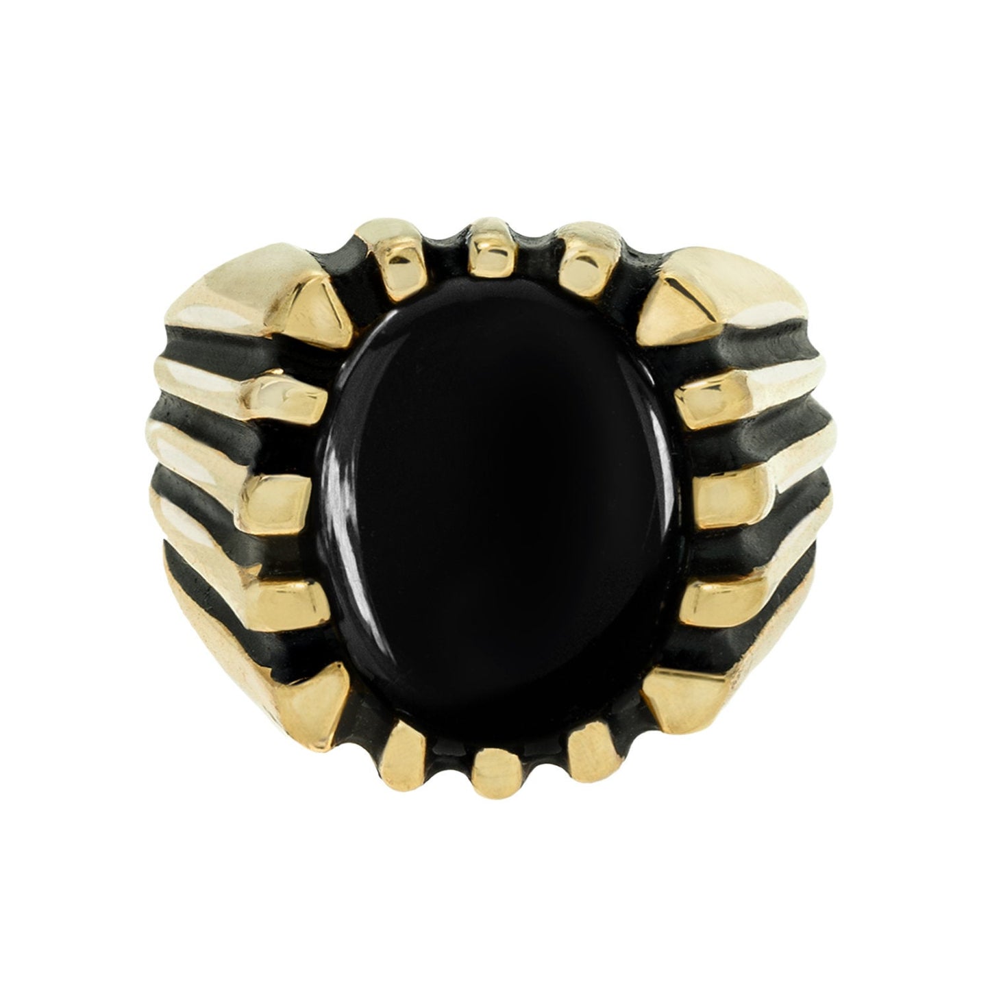 vintage-mens-ring-genuine-onyx-antiqued-yellow-gold-plated