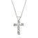 Vintage Cross Pendant with Austrian Crystals 16 Inch Yellow Gold Plated Pendant Necklace