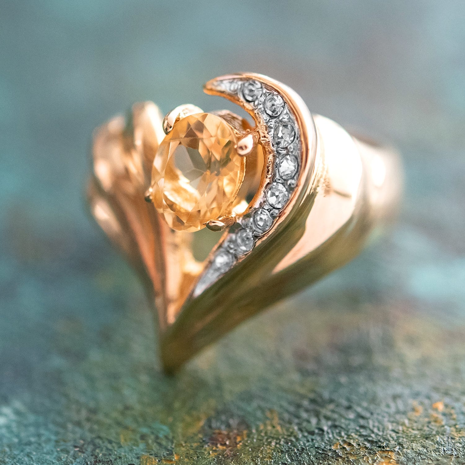 Gold plated vintage deals ring