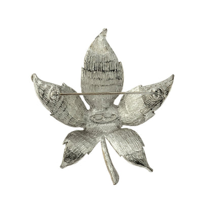 Oscar de la Renta Vintage Gold and Silver Leaf Pin Brooch OSP-LEAF