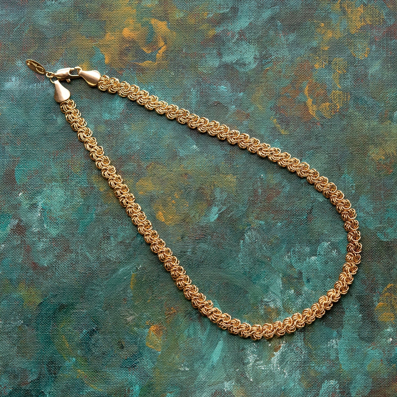 Vintage Oscar De La Renta 18 Inch Gold Tone Link Chain Necklace Antique Womans Jewlery #OSN-981-Y - Limited Stock - Never Worn