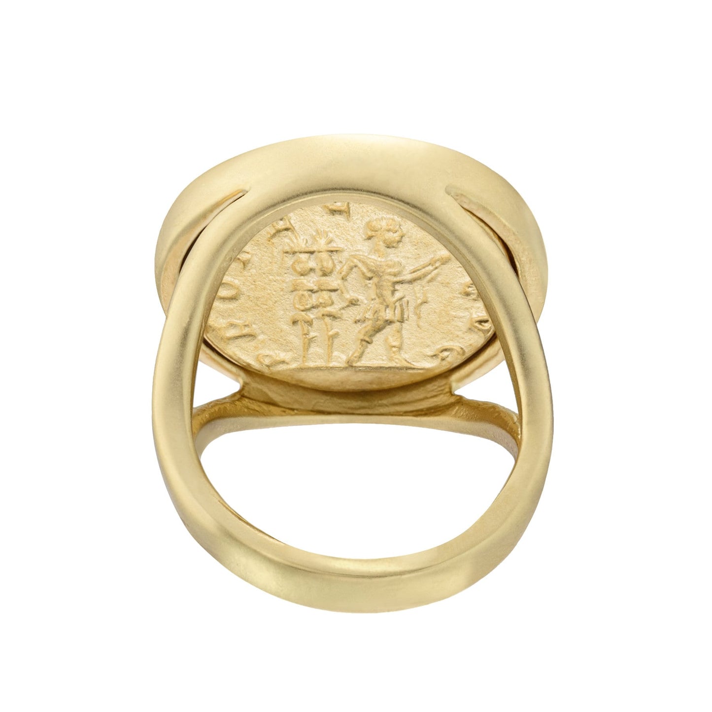 Rare Vintage Ring Roman Emperor Antonius Pius Coin Ring Collectors Item Gold Plate Handcrafted  R2929-MG - Limited Stock - Never Worn