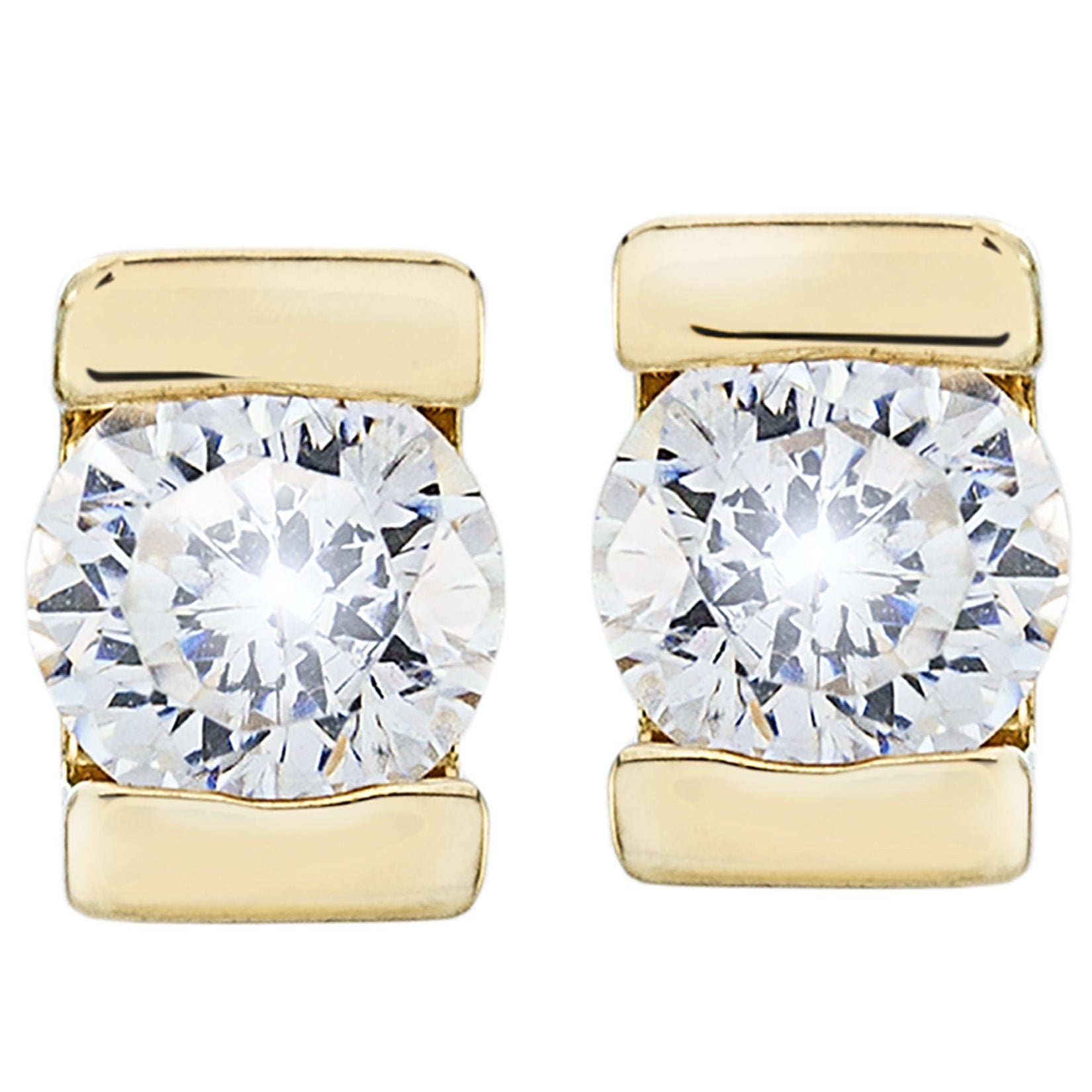 Vintage Earrings Clear Swarovski Crystal Post Earrings Womans Antique Jewelry E3118 - Limited Stock - Never Worn