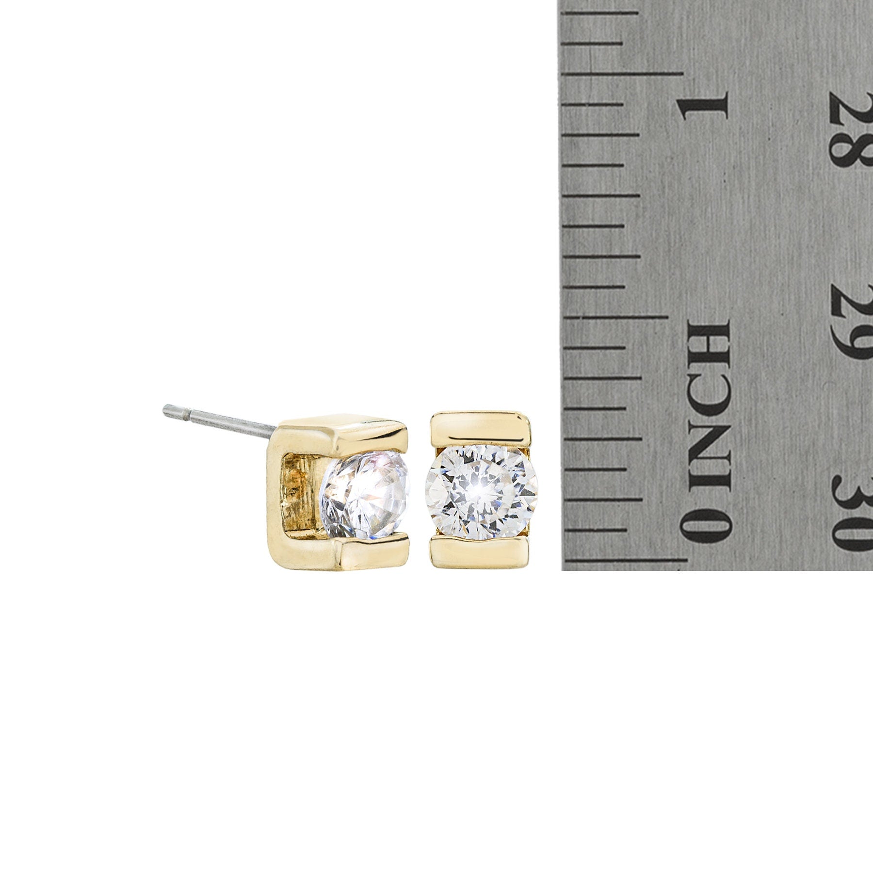 Vintage Earrings Clear Swarovski Crystal Post Earrings Womans Antique Jewelry E3118 - Limited Stock - Never Worn