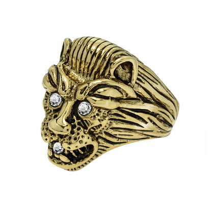 Vintage Ring Zodiac Birthstone Lion Ring Made in the USA R1310 - Limited Stock - Never Worn