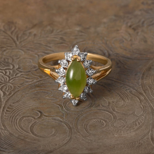 Gold Clear Crystal Jade / 7