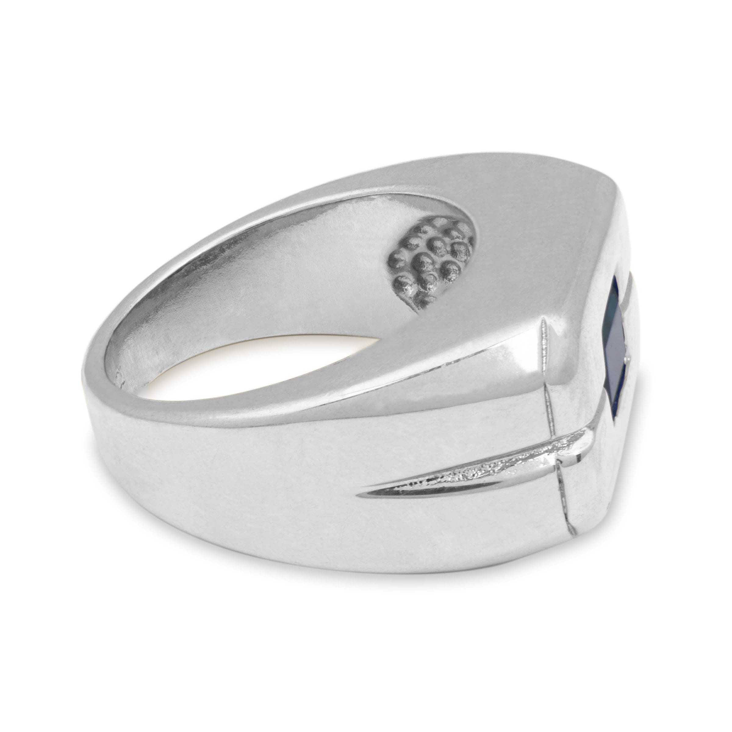SILVER PLATED INITIAL RING – Symetree