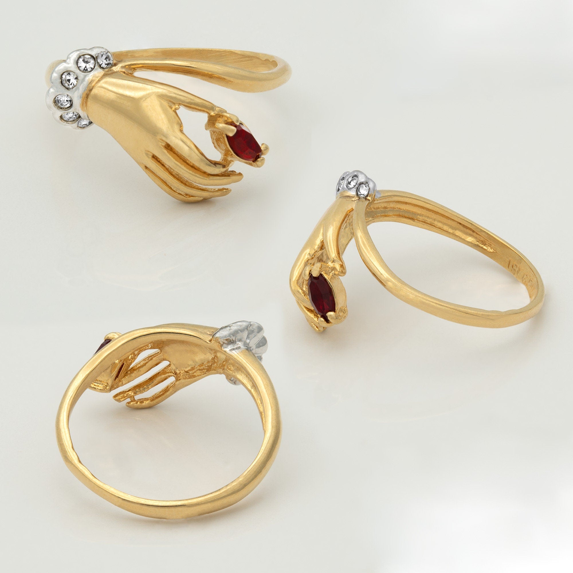 Buy quality 22 carat gold antique plain ladies rings rh-lr480 in Ahmedabad