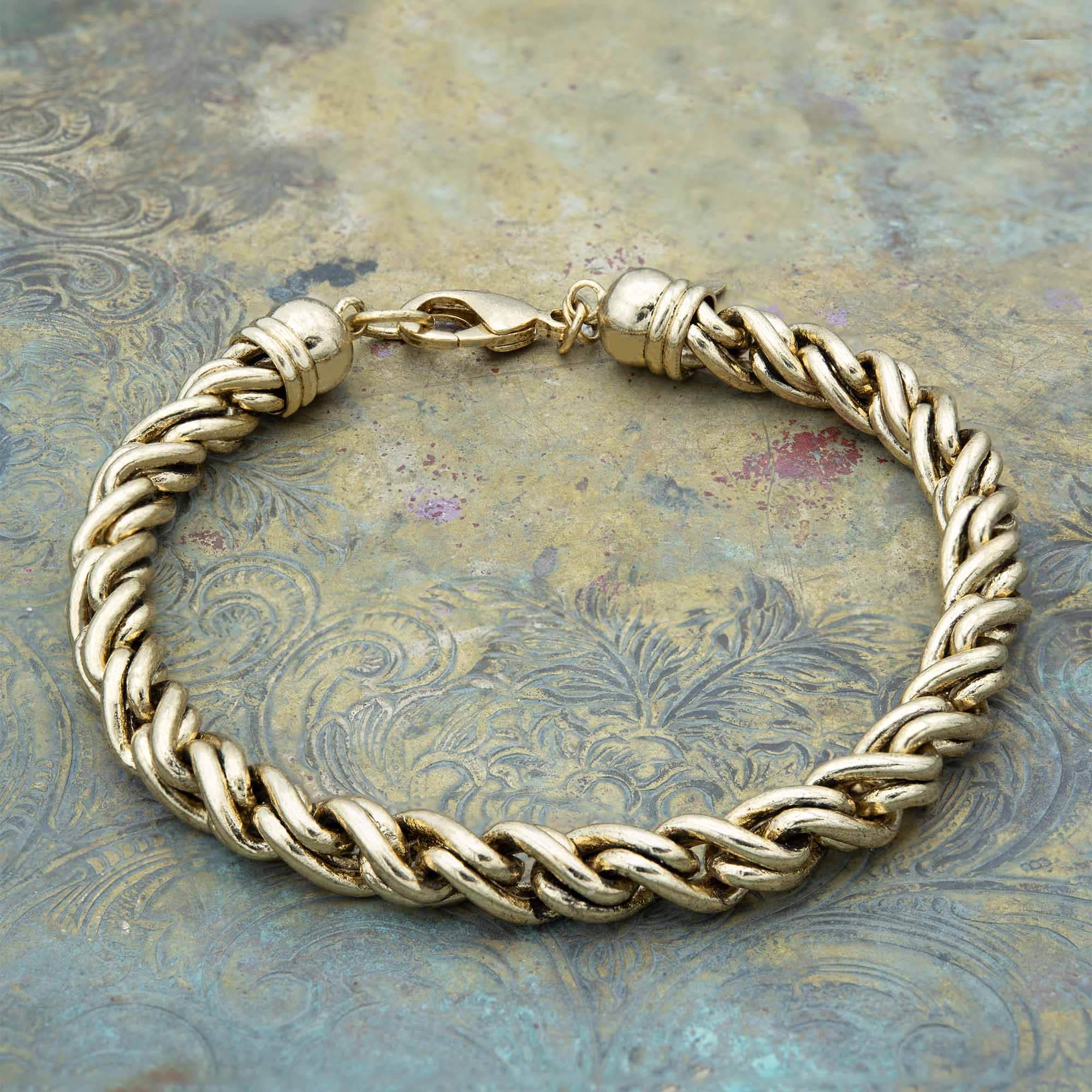 Antique woven 14k gold bracelet – Victorious