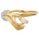 Vintage Ring Austrian Crystals 18k Brushed or Polished Gold Woman's Antique Jewelry Victorian Boho Dainty Rings R2964