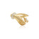 Vintage Ring Austrian Crystals 18k Brushed or Polished Gold Woman's Antique Jewelry Victorian Boho Dainty Rings R2964