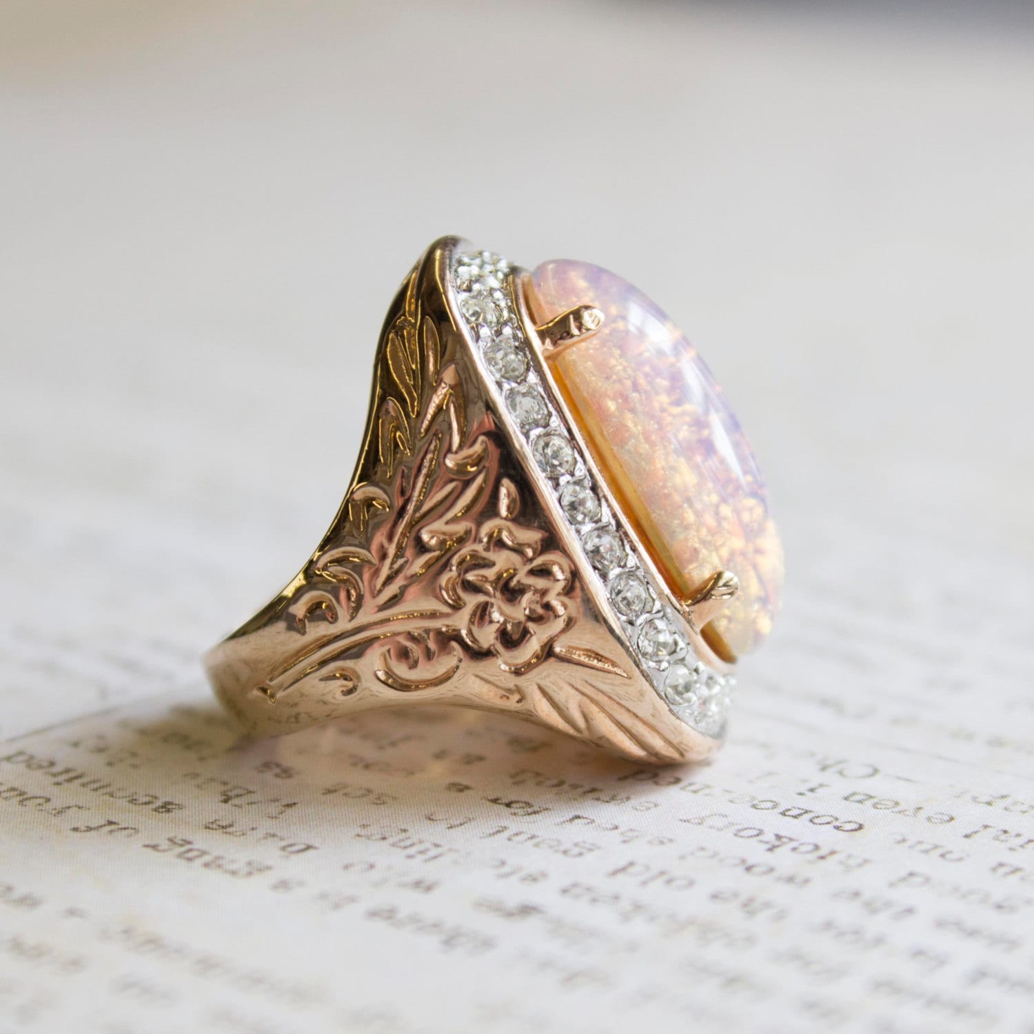 Huge on sale opal ring